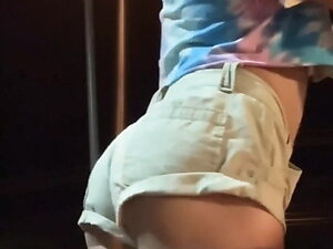 CUTE SISSY, SLUTTY KHAKI SHORTS, Victoria's Secret PANTIES