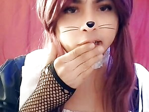 Mexican Sissy Maid un chastity Cage