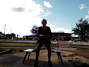 sounding dildo outdoors 4