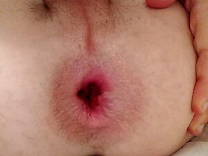 Erika Oak's Big Glass Butt Plug and Dripping Caged Clit
