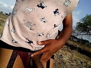 Walking ladyboy public