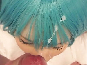 Blowjob and Bukkake by Japanese crossdresser b02